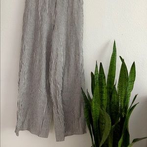 Wide leg Jumpsuit - lace up back